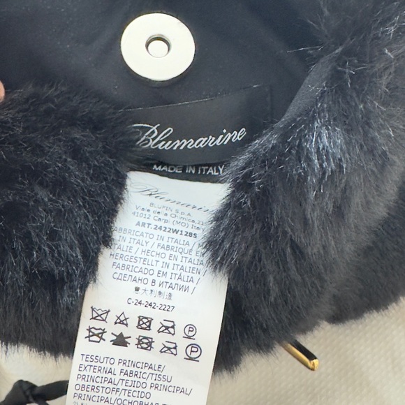 Blumarine Black Faux Fur Handbag - Picture 5 of 11